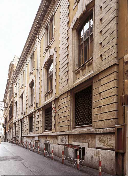 La facciata di Palazzo Campo Marzio