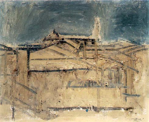 Duomo di Parma in Autunno di Carlo Mattioli