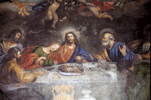 L'ultima Cena, particolare dell'affresco