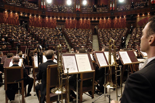 Un concerto nell'Aula di Montecitorio per ricordare la visita del Papa