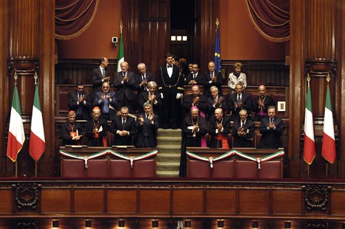 Un concerto nell'Aula di Montecitorio per ricordare la visita del Papa