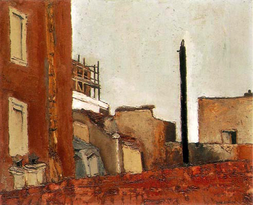 Tetti di Parigi di Fausto Pirandello