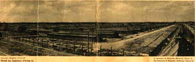 Fotografia d'epoca del campo di sterminio di Birkenau
